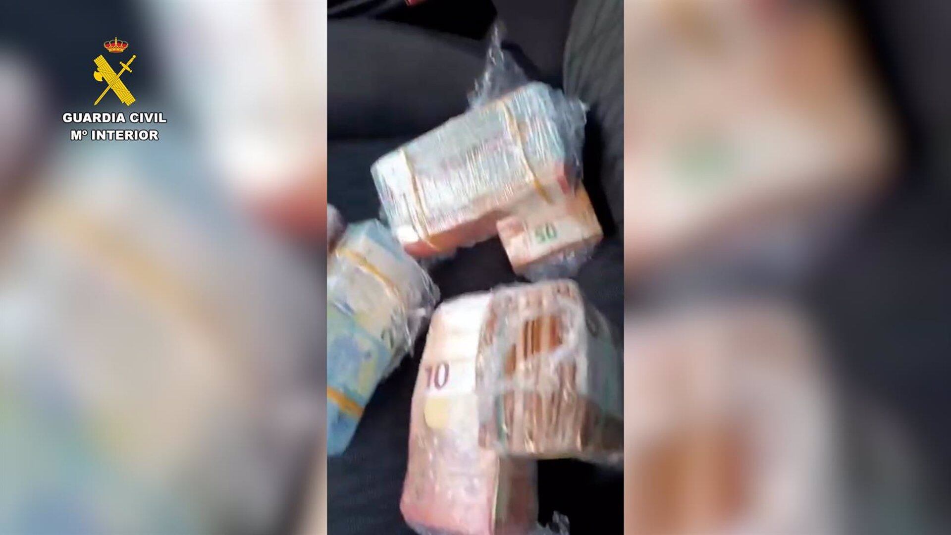 Dinero hallado en un vehículo que circulaba por la A-381 en Jerez