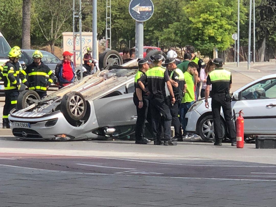 Imagen del accidente ocurrido este viernes en Chapín