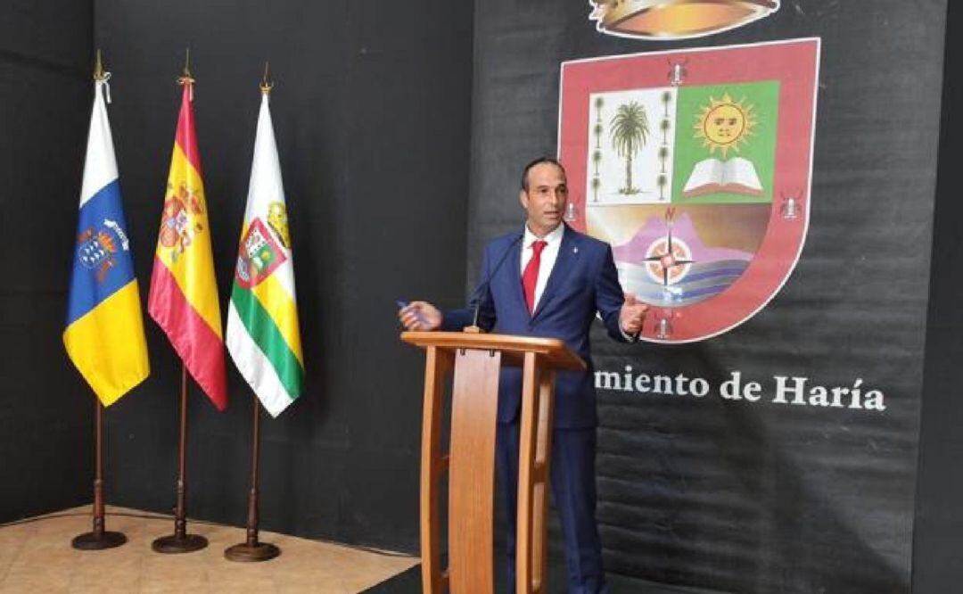 Alfredo Villalba, portavoz del PSOE en el Ayuntamiento de Haría.