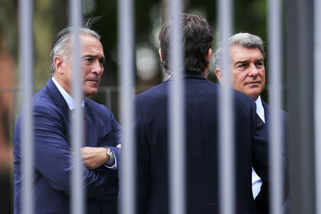 Mateu Alemany, Rafa Yuste i Joan Laporta