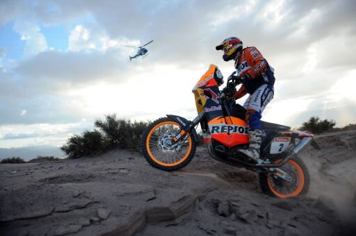 Marc Coma, a un paso de repetir triunfo en el rally Dakar