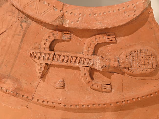 Detalle del 'Vaso de los lobos' que se incorpora a la exposición permanente del Museo de Burgos