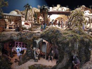 Imagen del Belén Municipal instalado en el Antiguo Casino