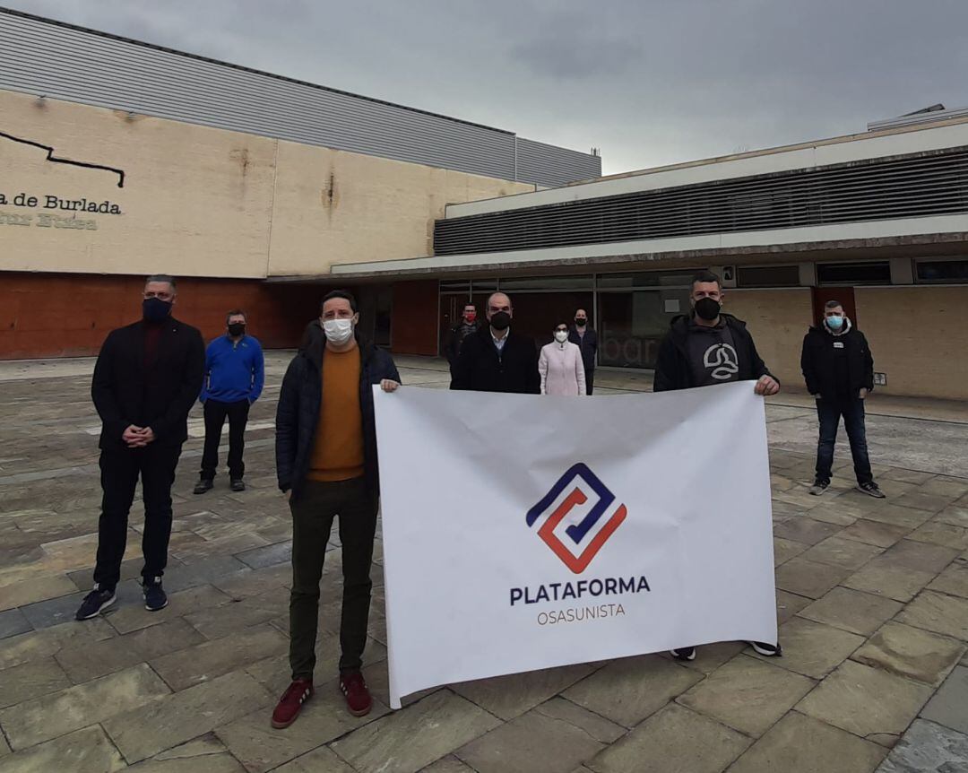 Socios y simpatizantes de Osasuna en la presentación de Plataforma Osasunista 