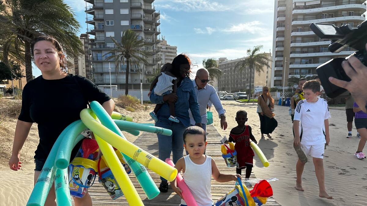 "Ver el mar y tocar la arena ha sido un sueño hecho realidad"