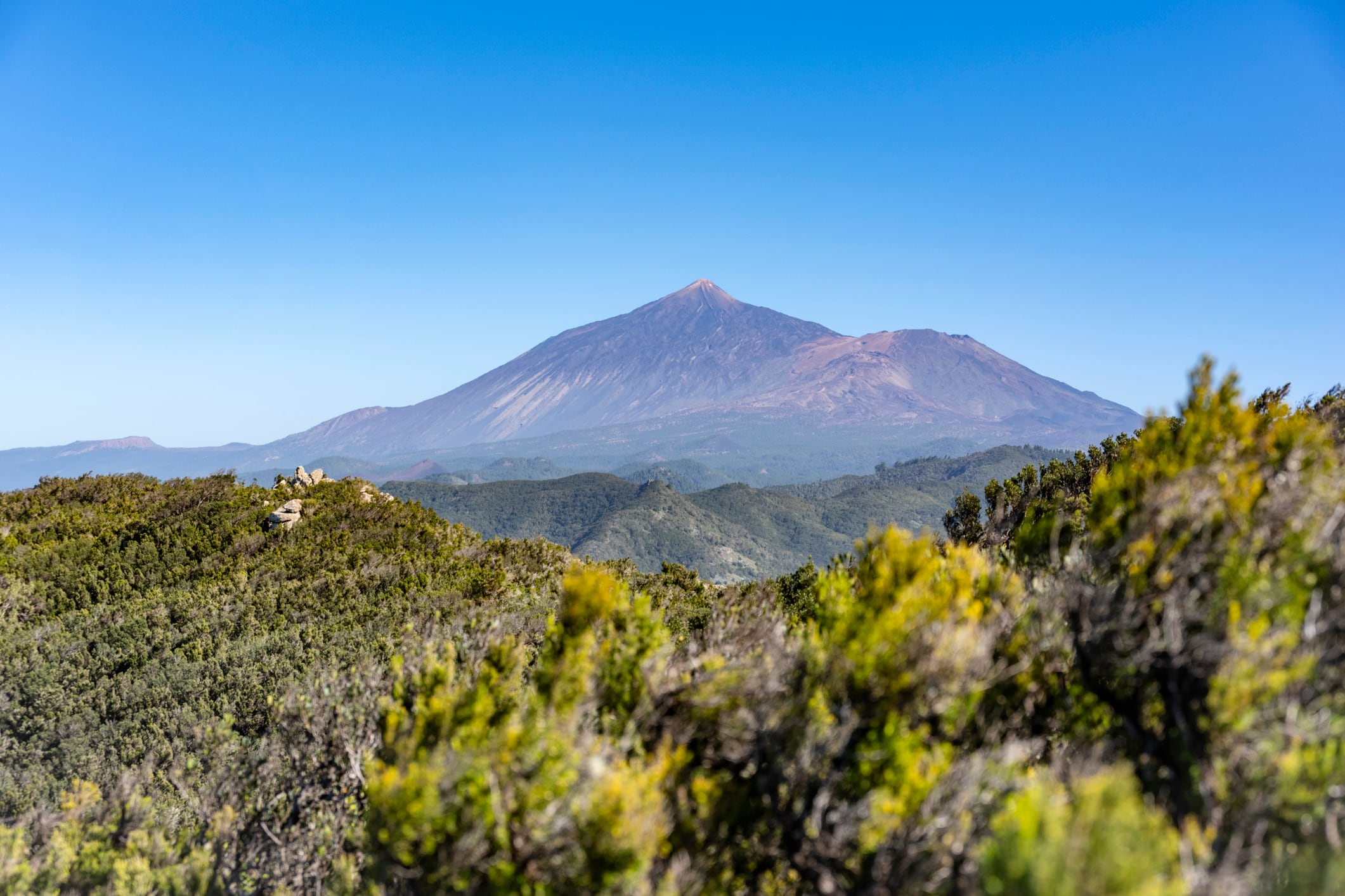 Vista panorámica del Parque Nacional del Teide