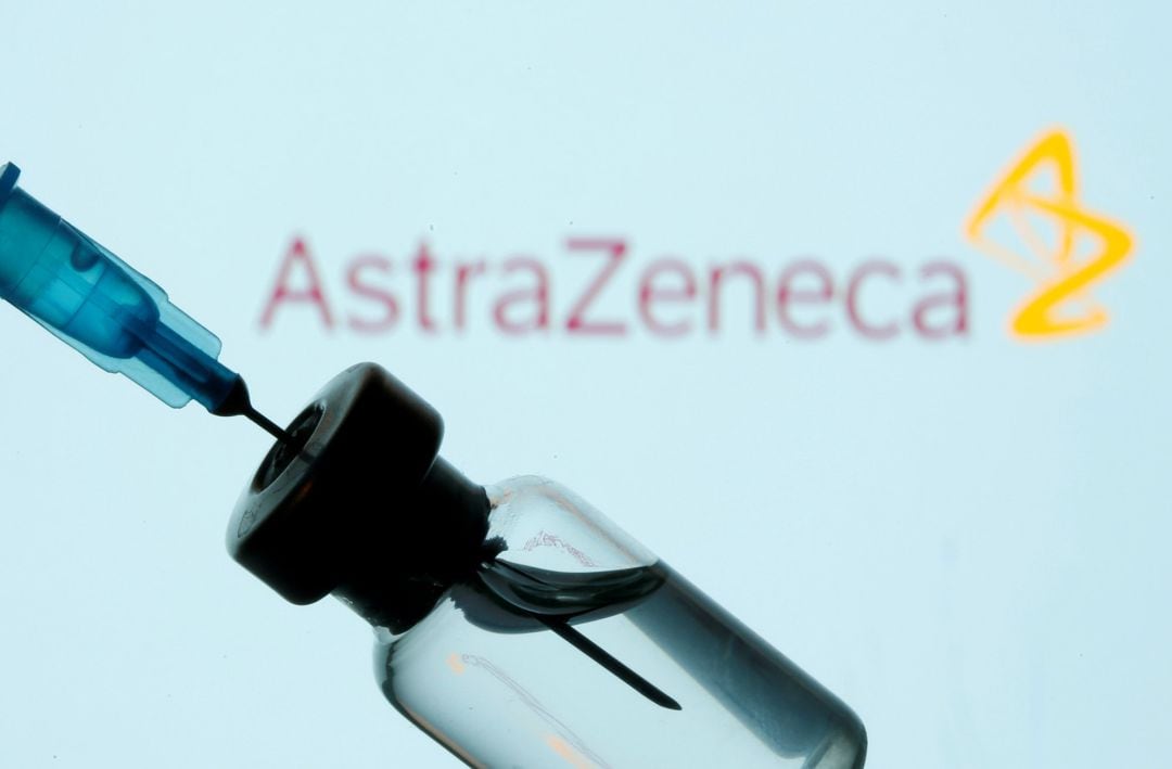 Vial de la vacuna de AstraZeneca.