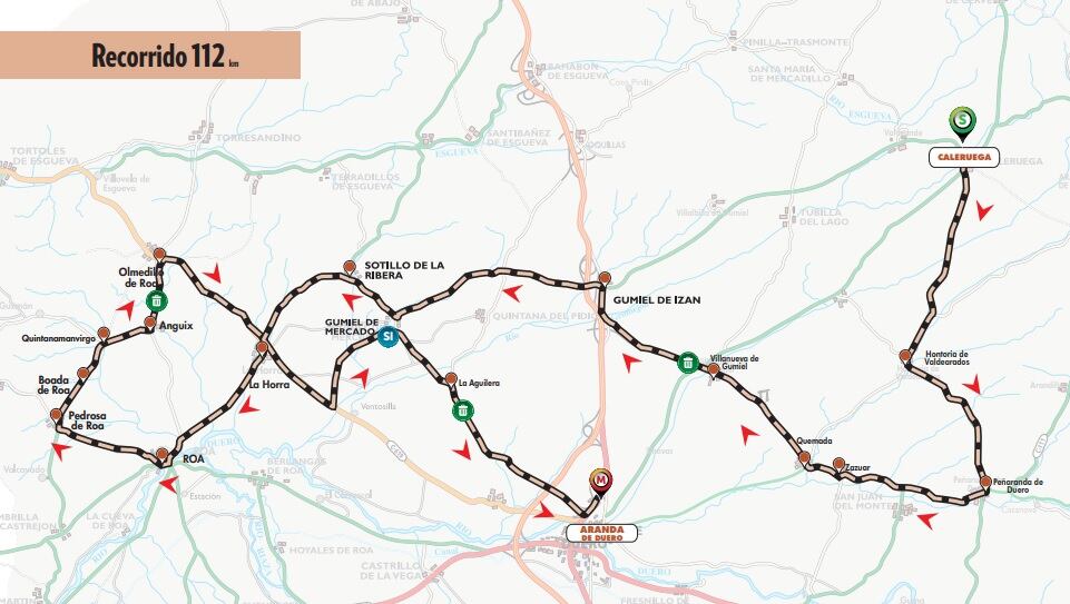 Este es el recorrido de la 3ª etapa de la Vuelta a Burgos femenina con salida en Caleruega y meta en Aranda de Duero