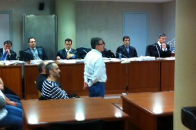 Ausàs durant la vista d'ahir a l'Audiència de Lleida.