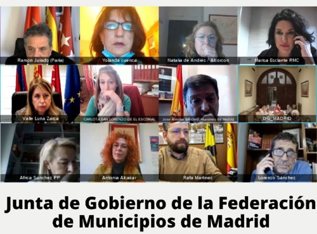 Reunión de la Junta de Gobierno de la Federación de Municipios de Madrid