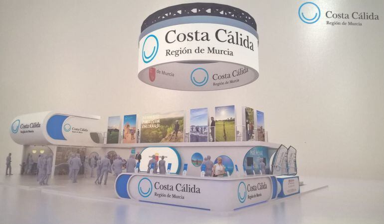 El stand de la Región de Murcia en Fitur 2018 tendrá 387 metros cuadrados y contará con muestras artesanas y simuladores virtuales de actividades acuáticas, como el windsurf