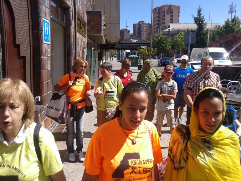 Niños saharauis el pasado verano en Palencia