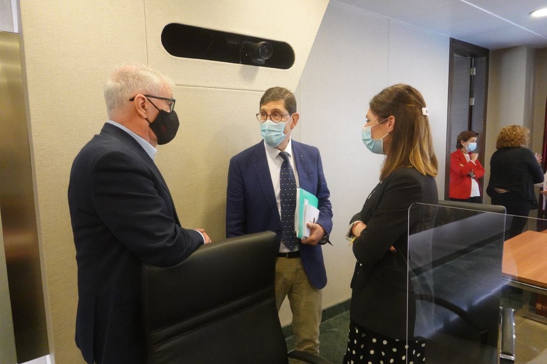 El consejero de Salud, Manuel Villegas, durante su comparecencia ante la Comisión de Salud y Política Social de la Asamblea