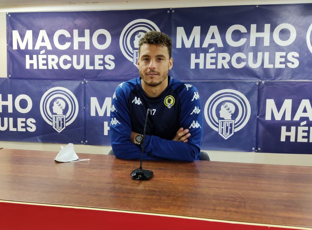 Tano Bonnín, en la sala de prensa del Rico Pérez