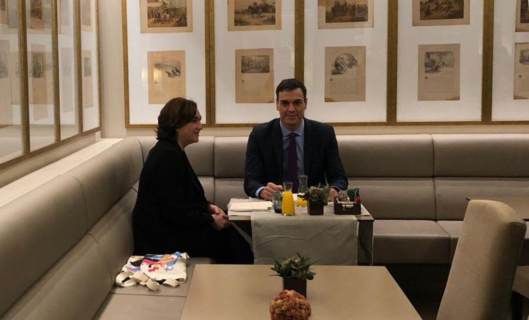 Sánchez i Colau esmorzen a Barcelona abans del Consell de Ministres d'aquest 21 de desembre
