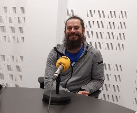 Oriol Combarros, en los estudios de &#039;Hoy por Hoy Madrid Sur&#039;