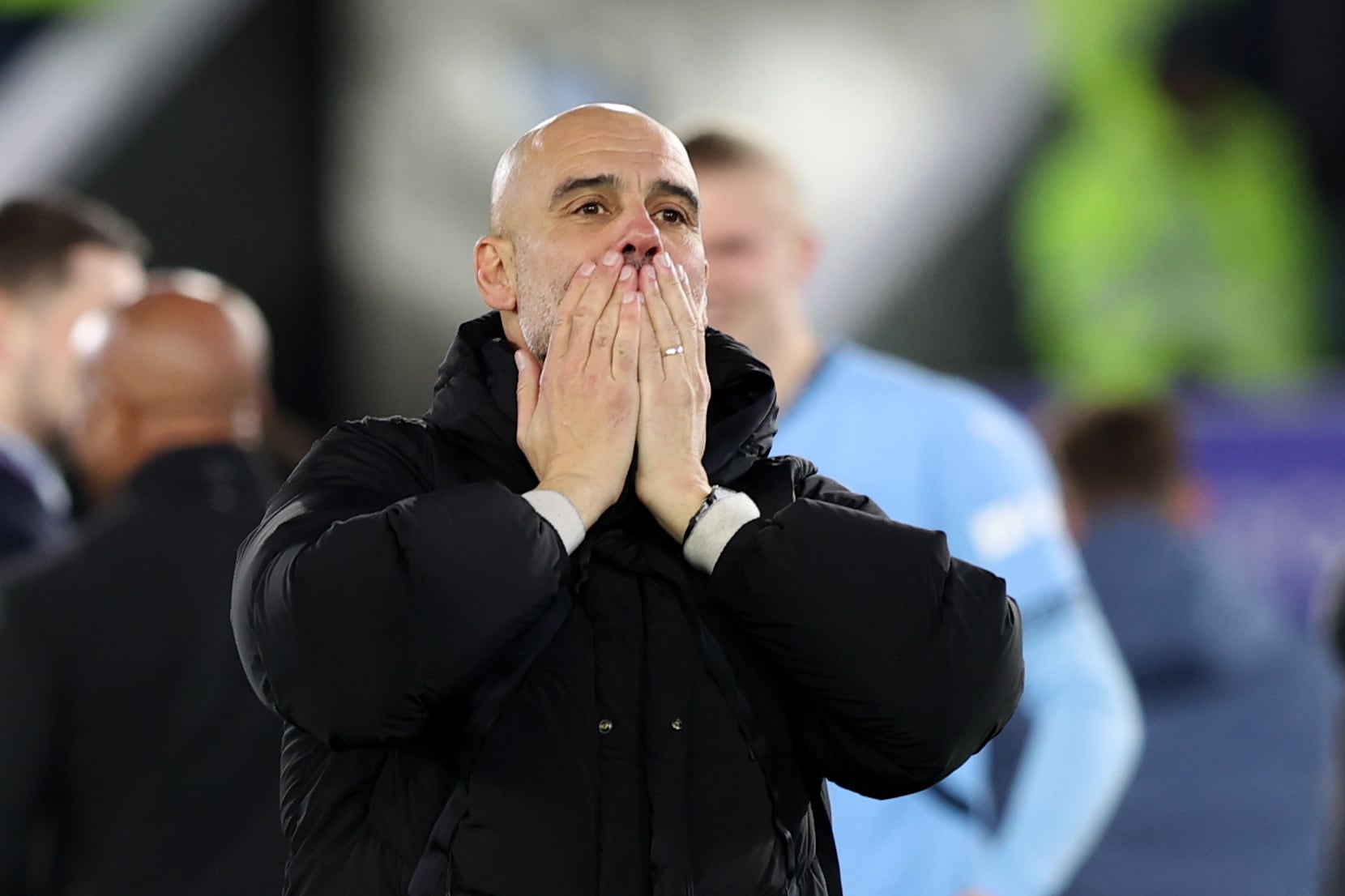 Pep Guardiola, tras el partido de Premier League entre Leicester City y Manchester City