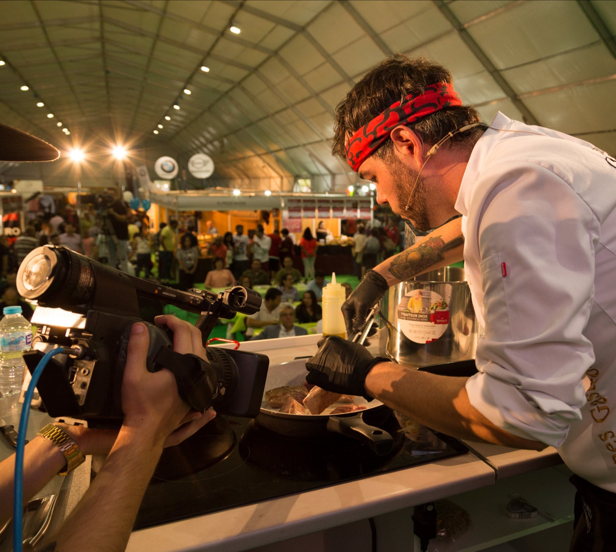 El chef Dani Lillo en una de las jornadas de &quot;Sabores del Quijote&quot;