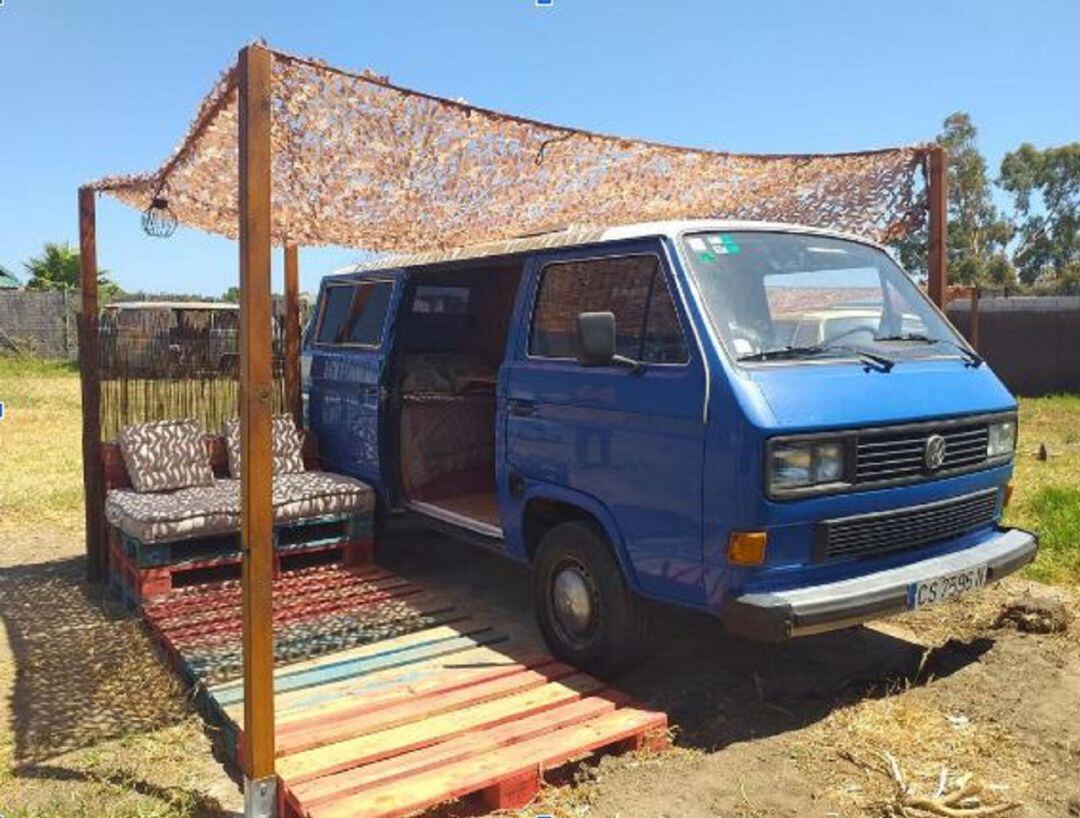 Un alojamiento ilegal en La Peña.