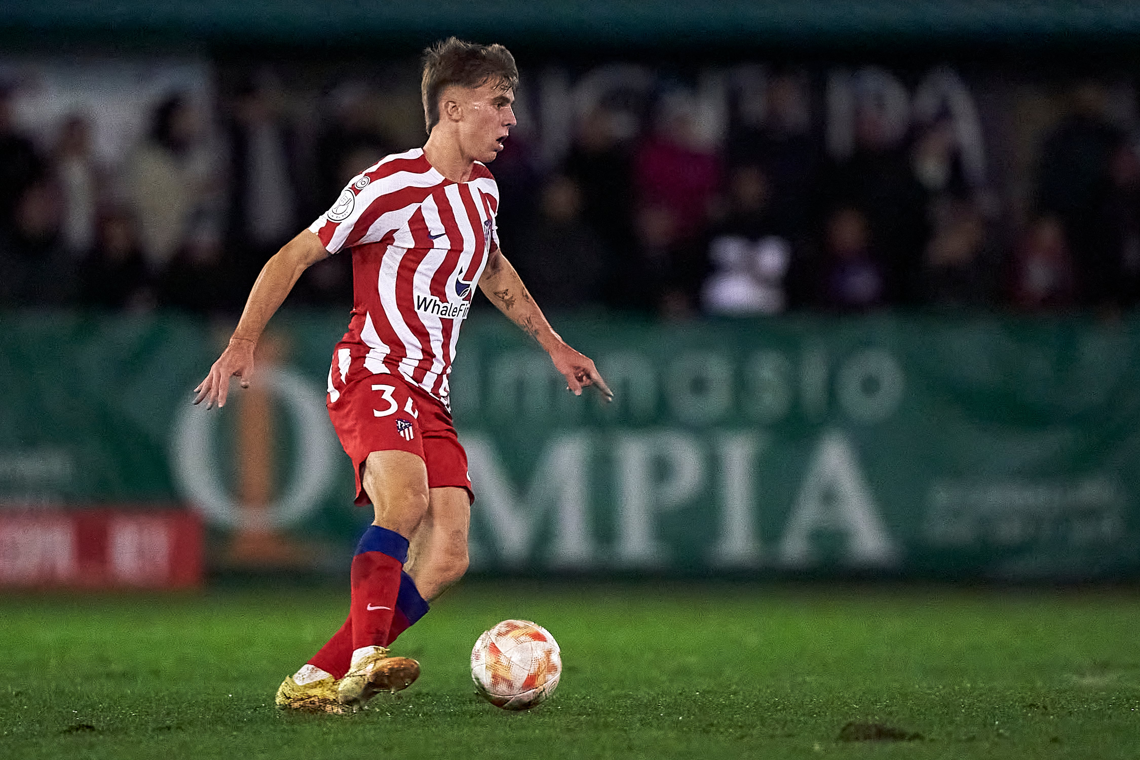 Pablo Barrios, durante un partido de Copa.