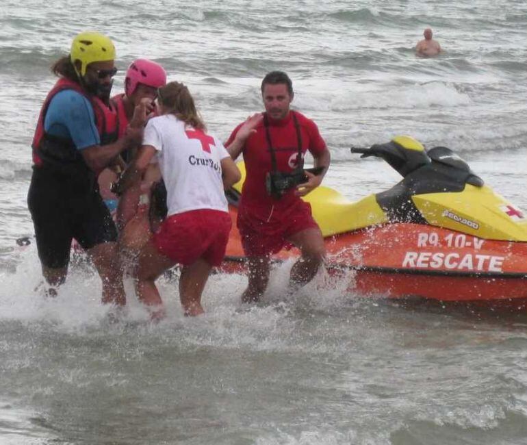 Simulacro de rescate de Cruz Roja