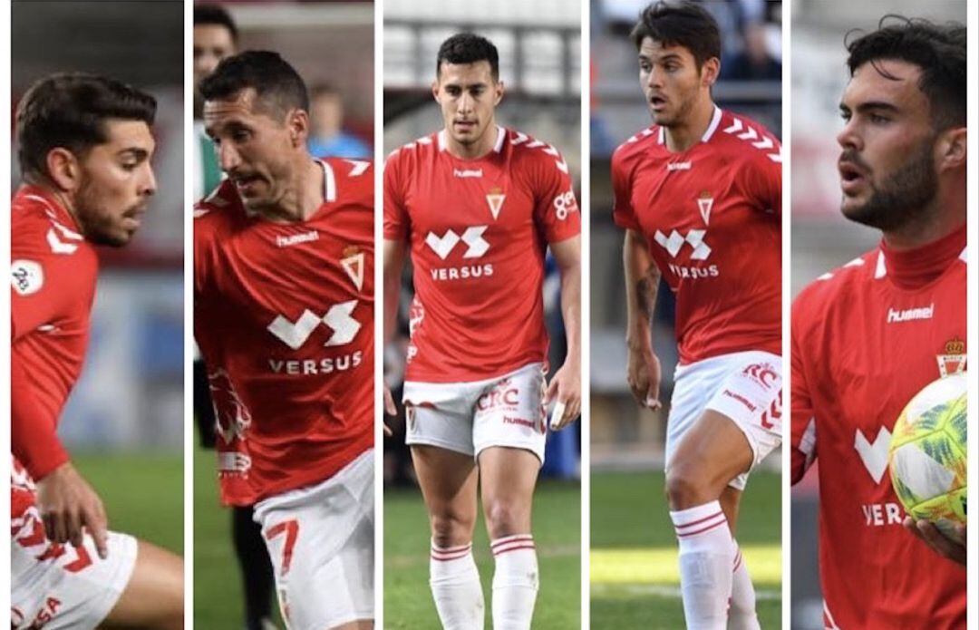 Marcos Legaz, Manolo López, Álvaro Rodríguez, Julio Algar e Iñaki Quereda abandonan el Real Murcia