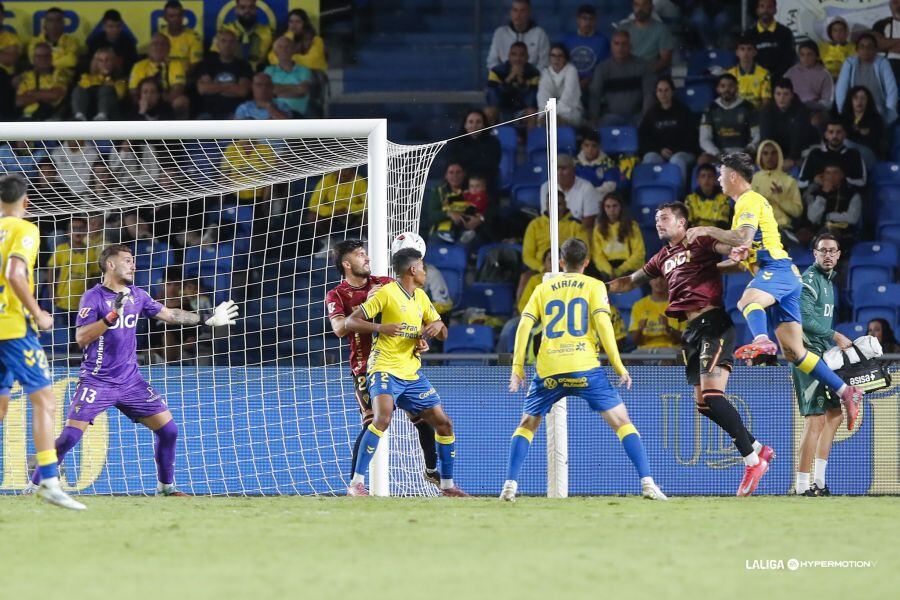 Barcia hizo el gol de la victoria ante el Cádiz CF en el estadio de Gran Canaria. Foto: LaLiga.