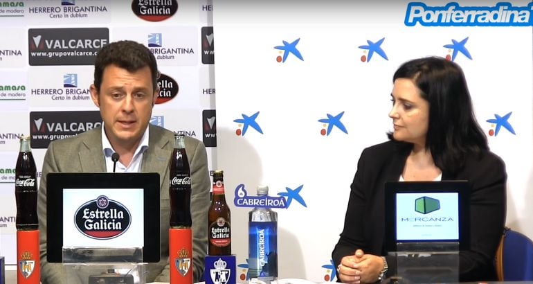 Eduardo Domínguez (I) y Belén Rodríguez (D)