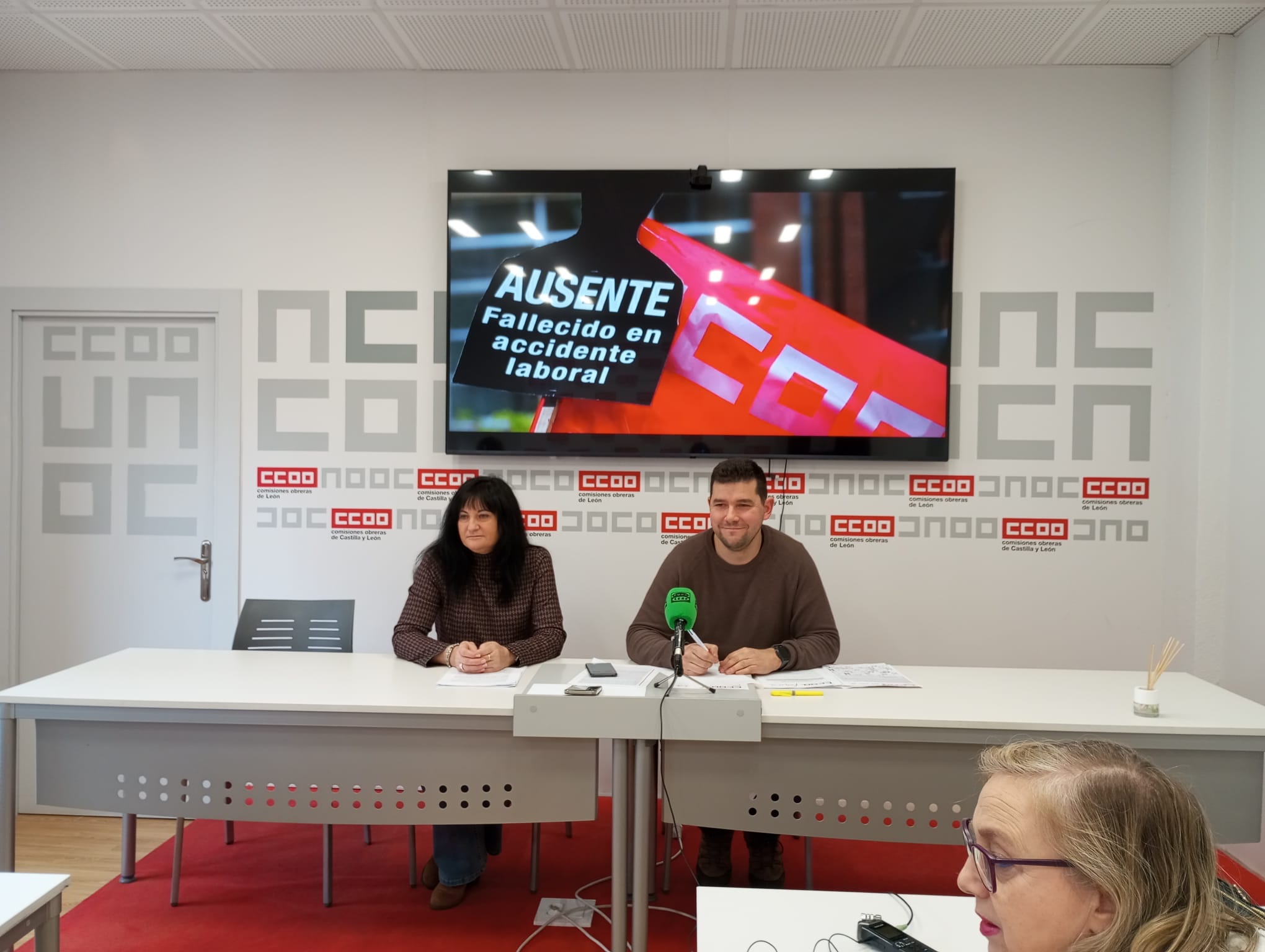 Responsables de salud laboral en CCOO León