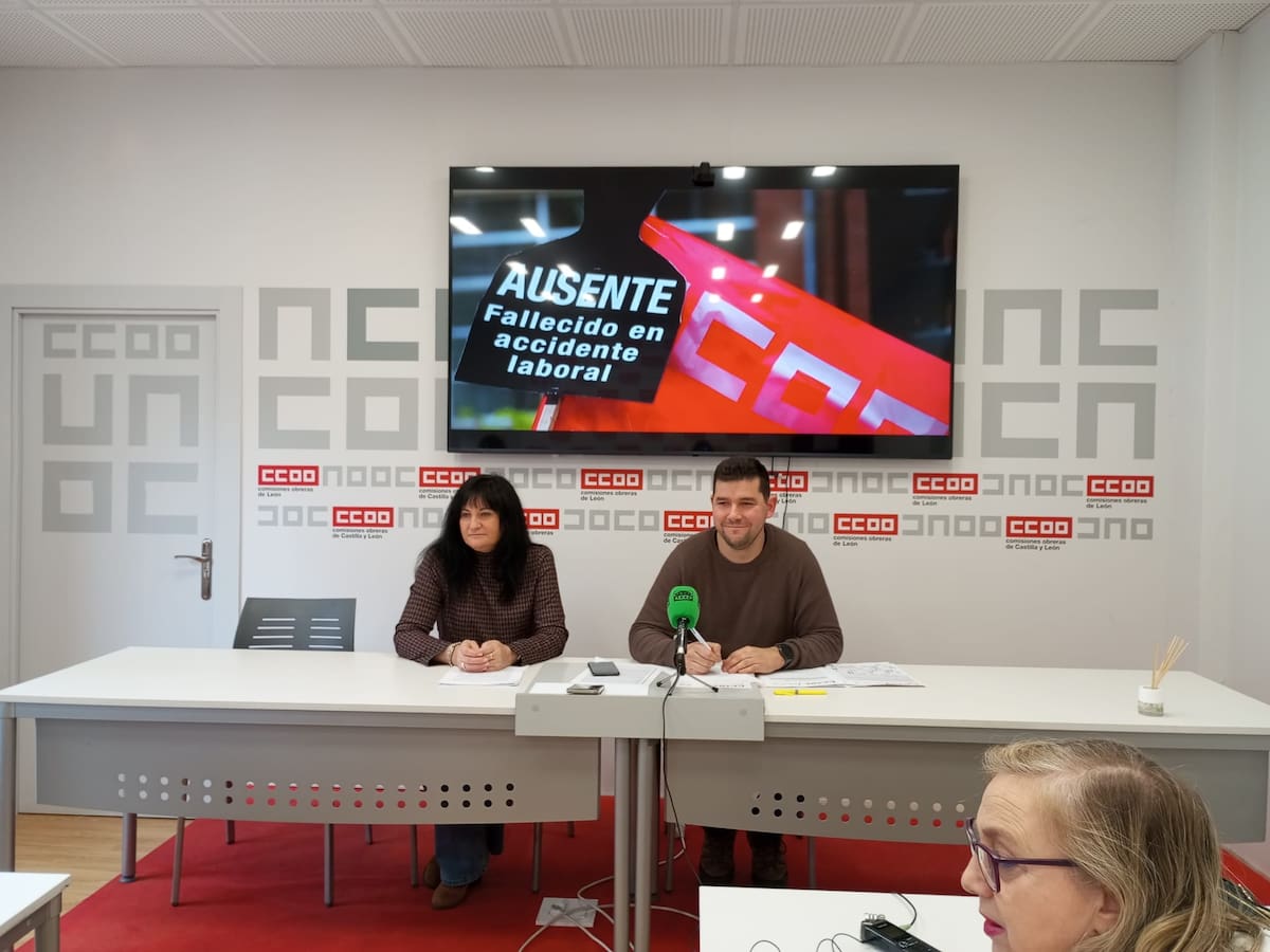 CCOO alerta del aumento de la gravedad de los accidentes laborales en León durante 2025