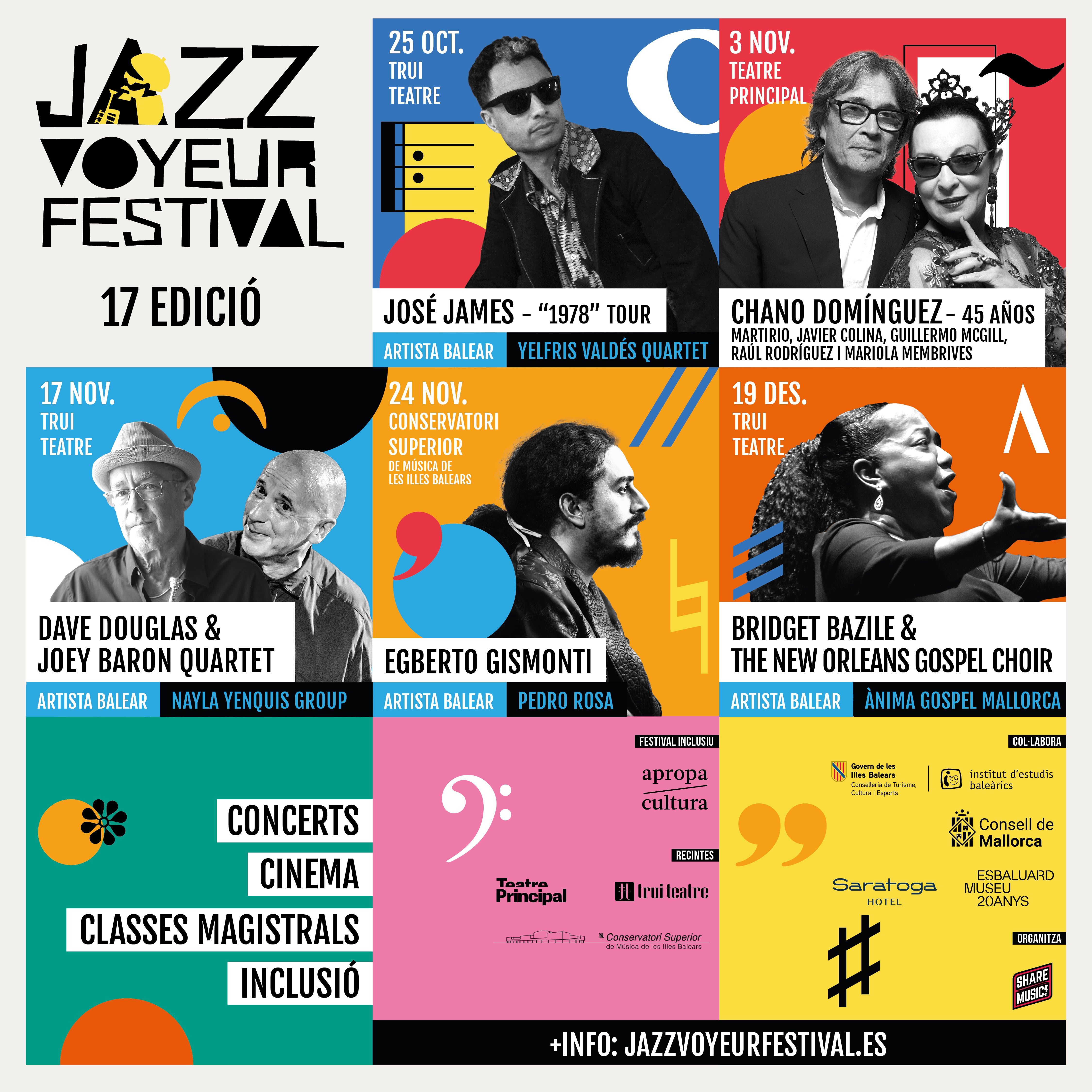 Imagen del cartel de la edición de este 2024 del Jazz Voyeur Festival