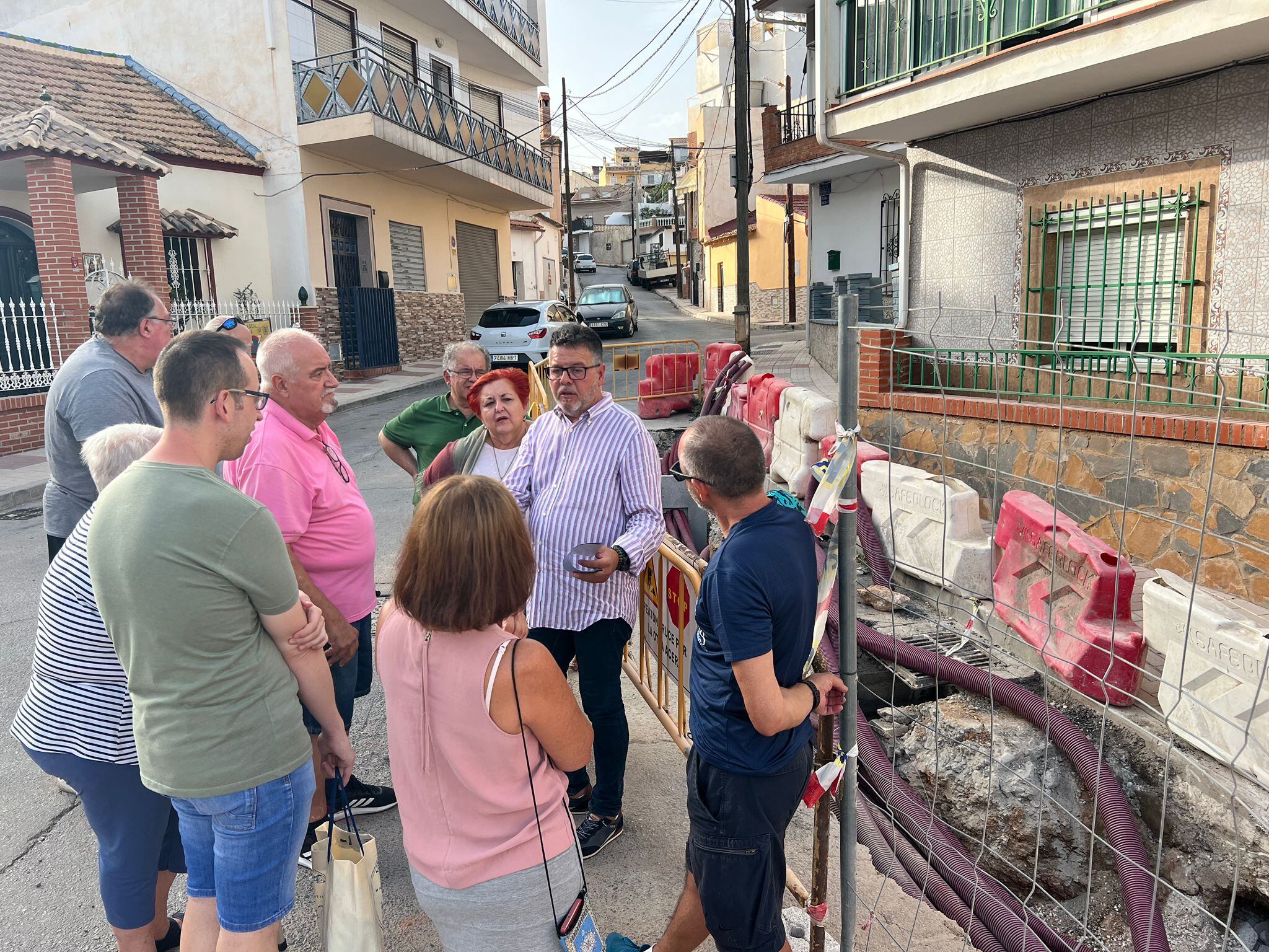 Saneamiento en la barriada de Granja Suárez