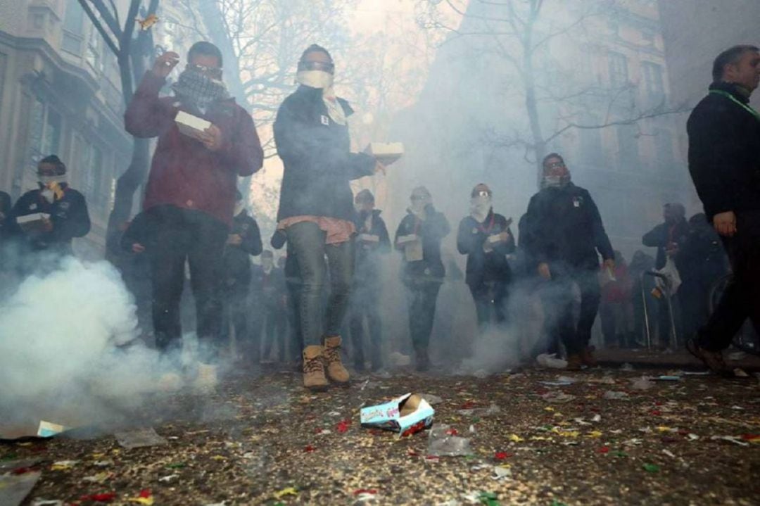 Momento de la despertà de Fallas 2019 