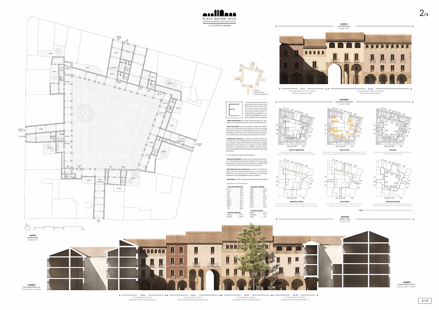 Proyecto para la plaza Mayor de Jaca