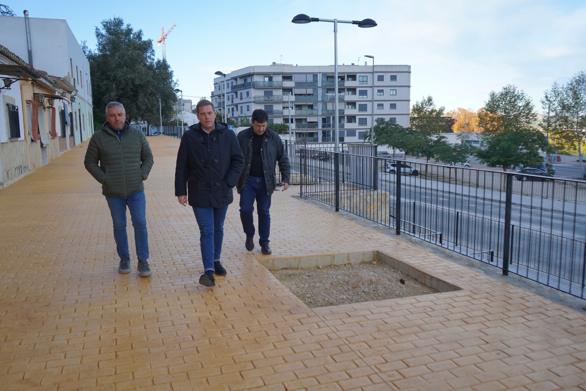 Obras de urbanización en Xàtiva. Fuente: Ajuntament de Xàtiva