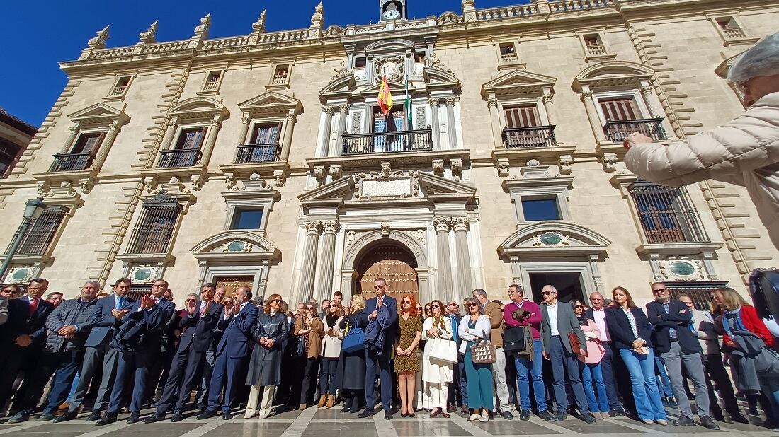 Concentración de los profesionales de la Justicia en Granada