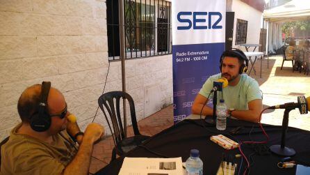 Momento de la entrevista a Sixko Durán en Hoy por Hoy Badajoz