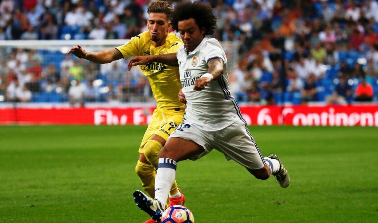 Marcelo, momentos antes de su lesión