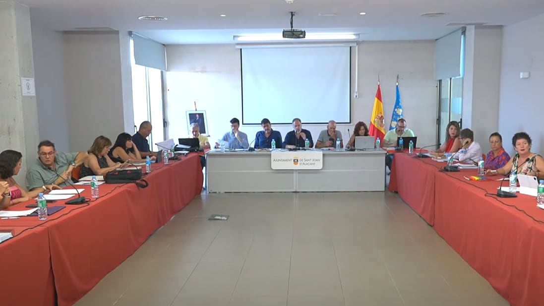 Pleno ordinario de julio del Ayuntamiento de Sant Joan d&#039;Alacant