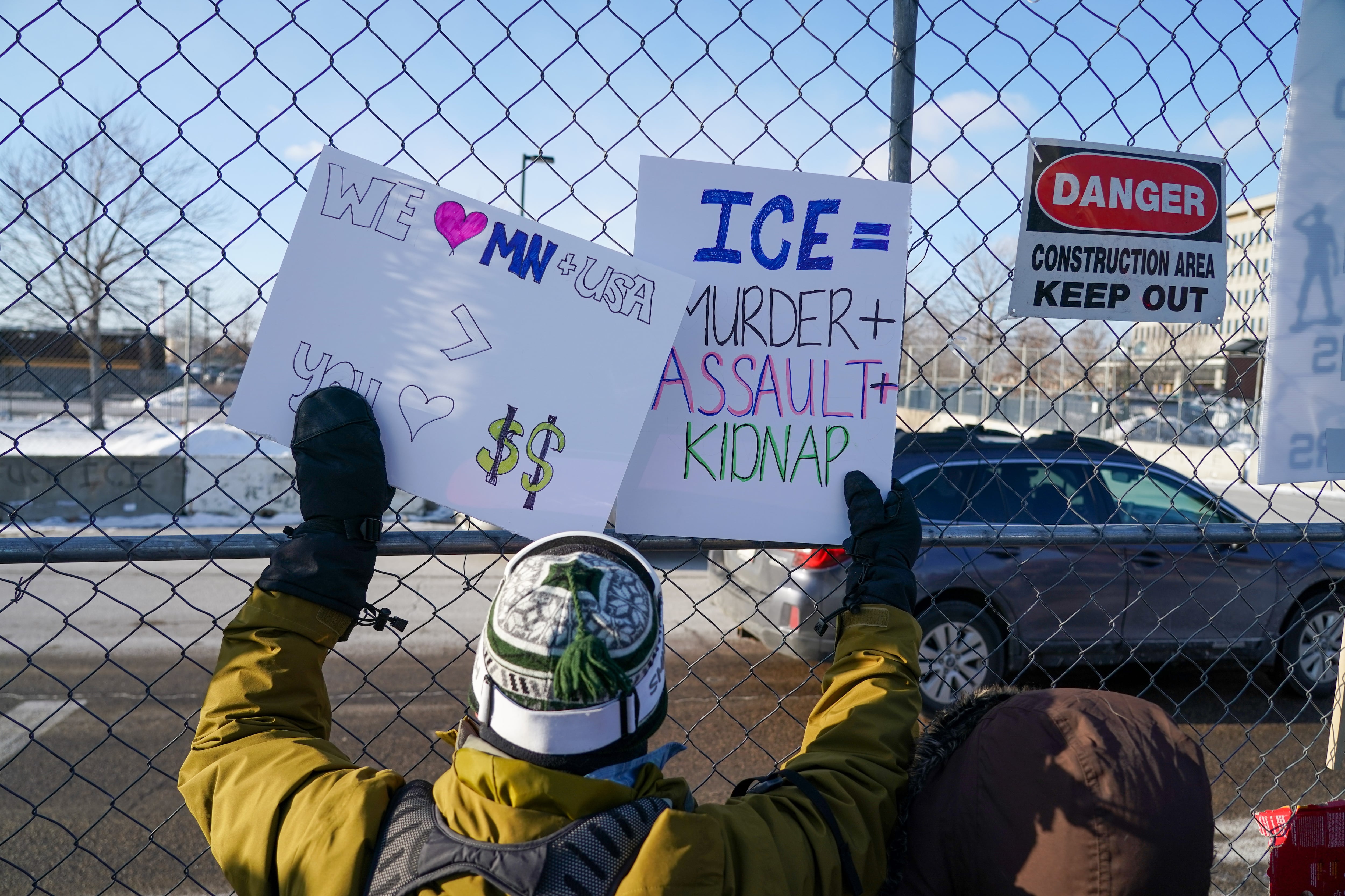 Imagen de las protestas en Minnesota. EFE/EPA/CRAIG LASSIG.