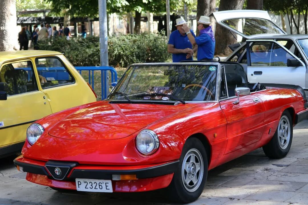 Concentración de coches clásicos en Palencia