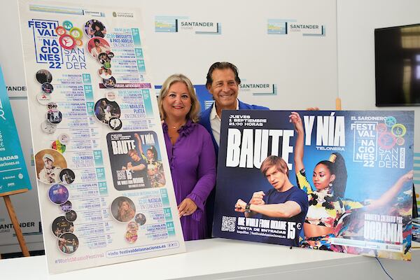 Lorena Gutiérrez y Sergio Frenkel en la presentación del Festival.