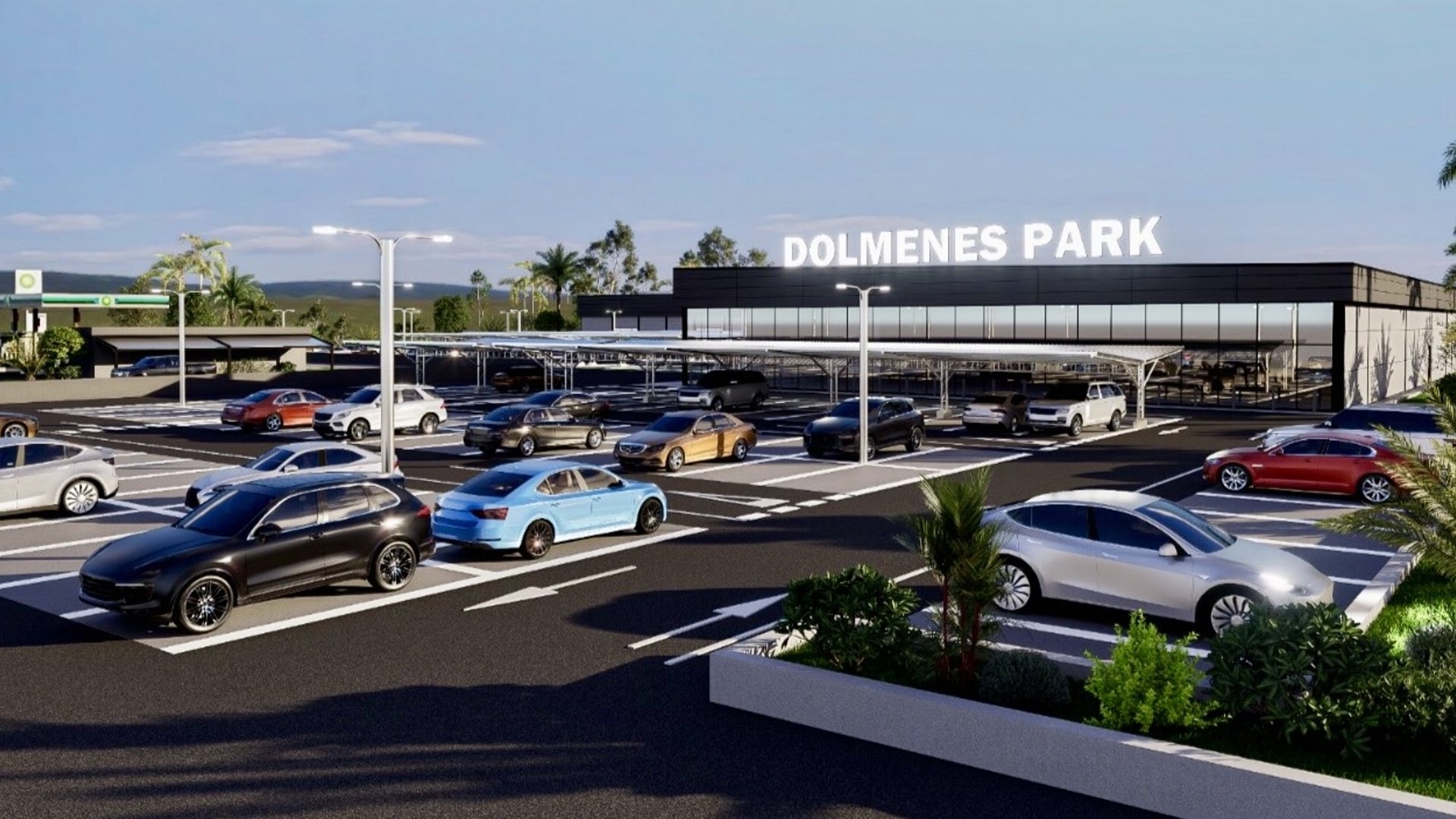 Recreación del futuro Parque Comercial de Antequera