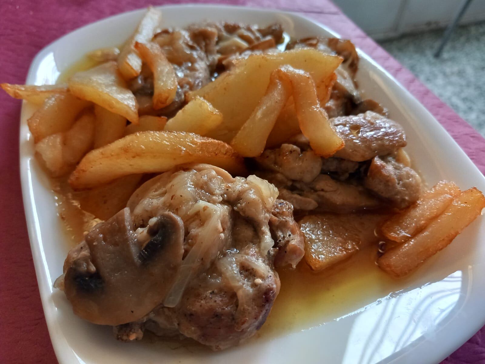 Solomillo en salsa castellana