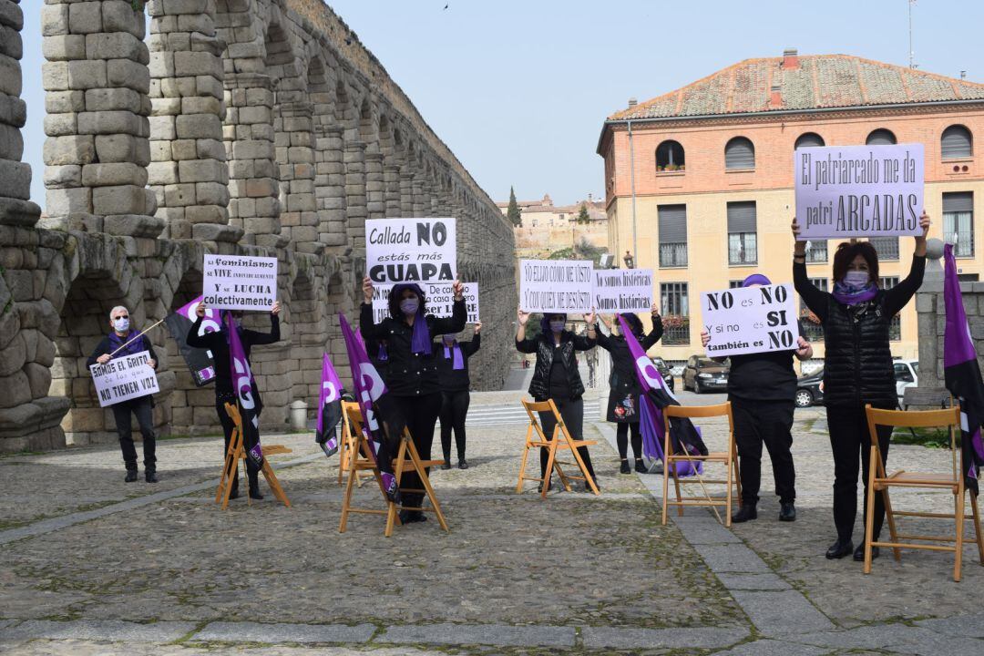 Acto de CGT Segovia con motivo del 8M