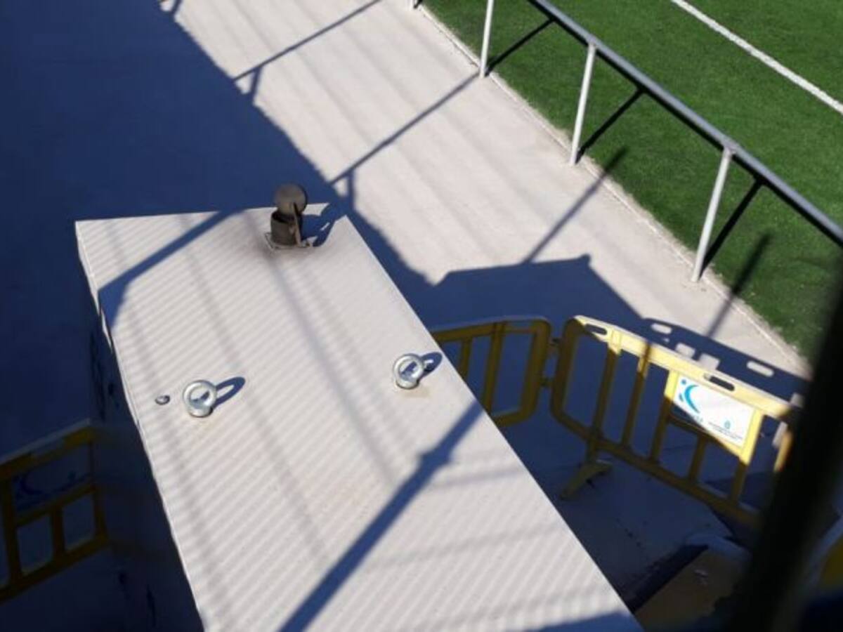 Los usuarios denuncian la precariedad de los campos de San Pedro de Visma