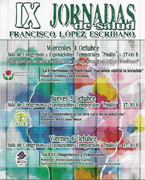 Programa IX Jornadas de Salud &quot;Francisco López Escribano&quot;