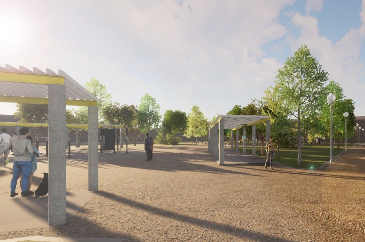Simulación de lo que será el Parque Joaquín Roig