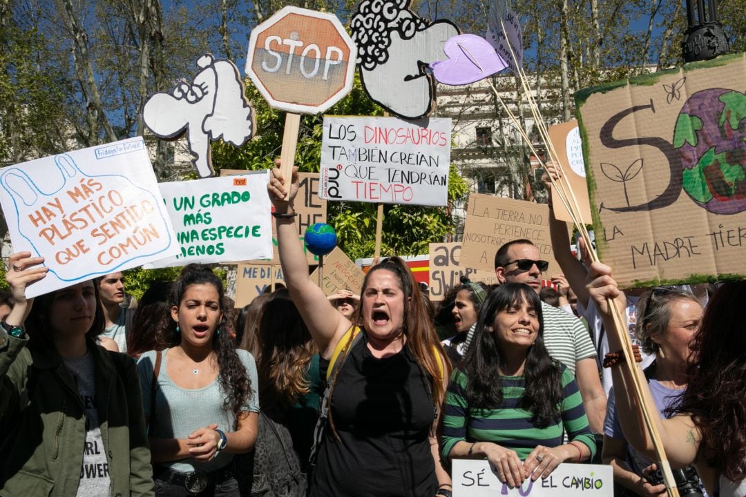 Marcha de jóvenes contra el cambio climático bajo el lema &#039;Juventud por el clima&#039;