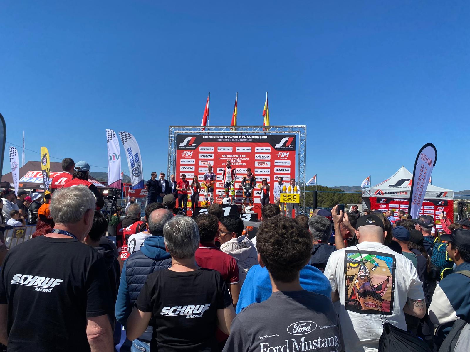 Pódium final de la categoría reina, S1 GP